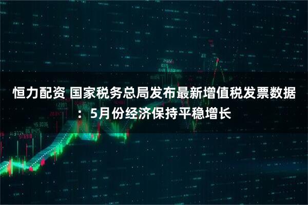 恒力配资 国家税务总局发布最新增值税发票数据：5月份经济保持平稳增长